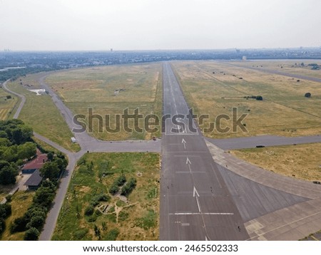 Image, Stock Photo Tempelhof Airport in summer