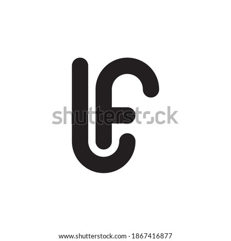 lf initial letter vector logo Stock fotó © 
