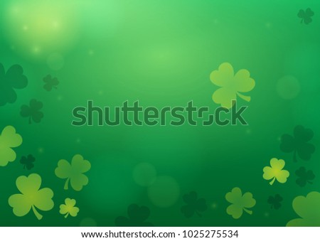 Three leaf clover abstract background 2 - eps10 vector illustration.