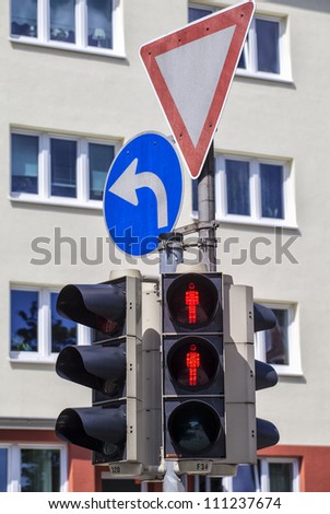 Red traffic sign