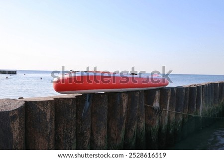 Similar – Image, Stock Photo Paddling on the Chiemsee