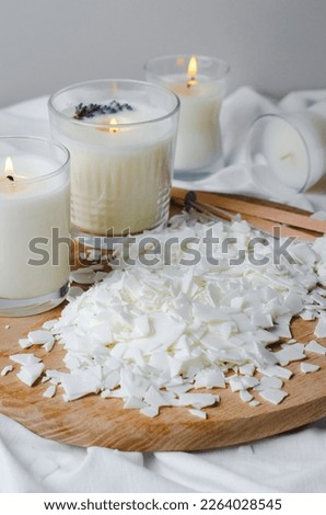 Similar – Image, Stock Photo Lavender Soy Candle
