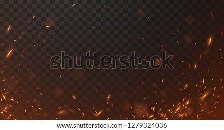 Fire sparks background Stock foto © 