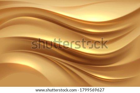Abstract golden silk waves background ストックフォト © 