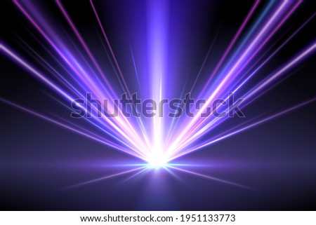 Abstract neon light rays background