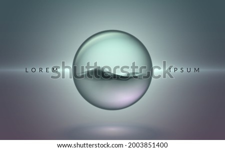 Abstract soft light liquid sphere background 商業照片 © 