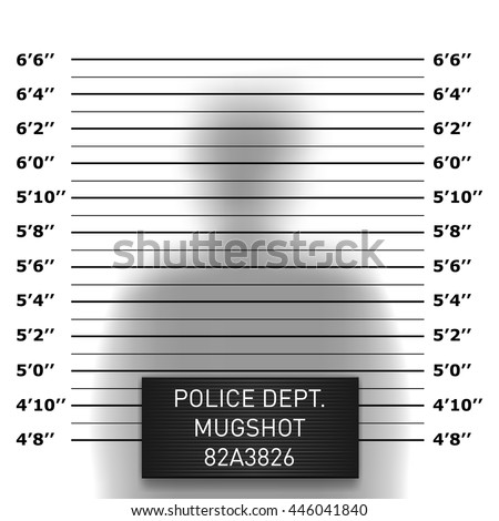 Police Mugshot Template Stock Vector Illustration 446041840 : Shutterstock