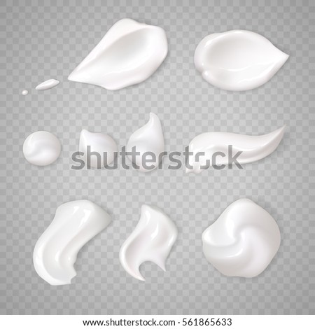 White cream elements