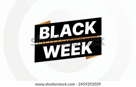 black week sale banner set