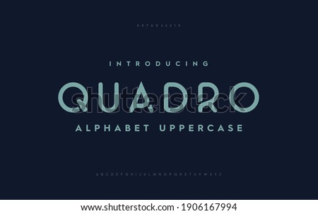 Typography technology electronic future creative font. Alphabet designs fonts set a to z. Rounded fonts typeface. Photo stock © 