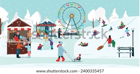 Similar – Image, Stock Photo Sleigh ride