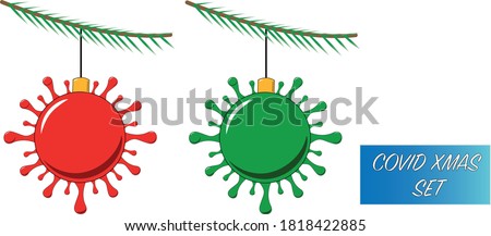 Similar – Image, Stock Photo Corona and Christmas