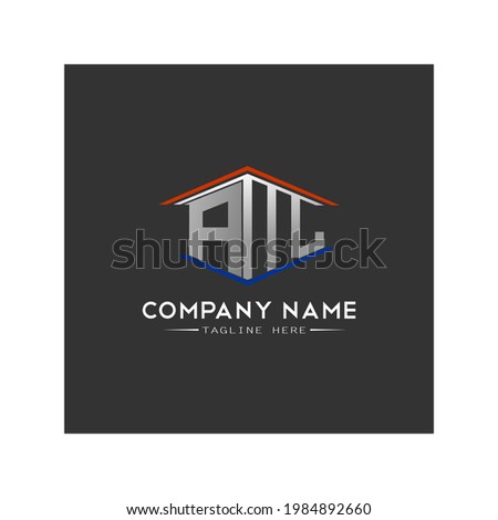 Initial Letter AMC Logo Template Design, Minimalist logo flat