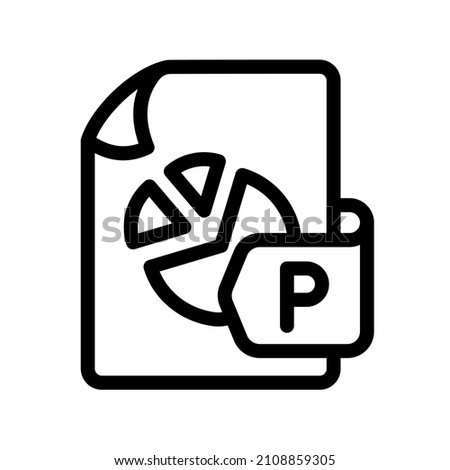 slide document file paper page single isolated icon with outline style