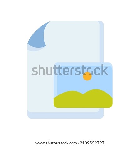 image document file paper page picture single isolated icon with flat style