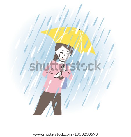 simple illustration of rainy season