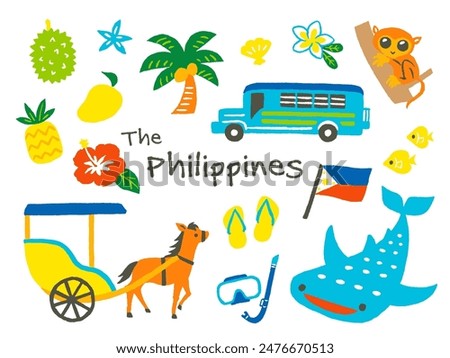 hand writing illustration of philippine