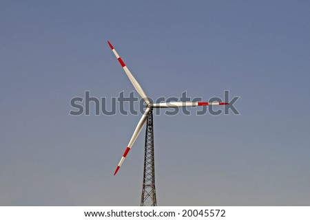 Wind power station in Lower Saxony Germany