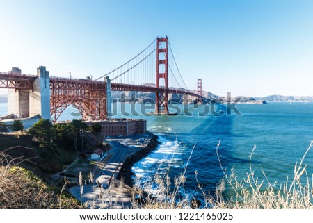 Similar – Image, Stock Photo Golden Gate Brige in San Francisco USA