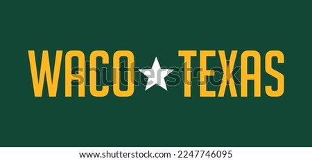 Waco Texas Banner Sign Graphic