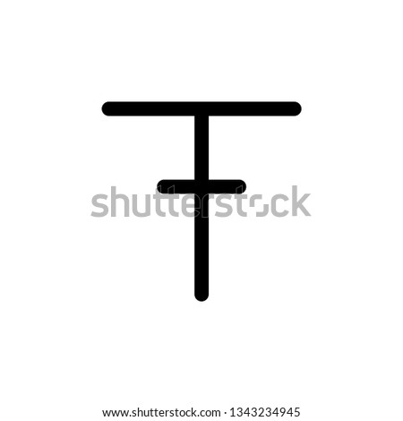 format, strikethrough, text icon. Element of text and sign for mobile concept and web apps icon. Thin line icon for website design and development on white background