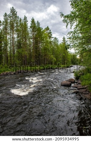 The river  thresholds of Karelia Stock foto © 