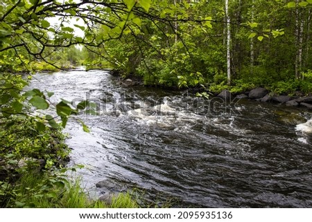 The river  thresholds of Karelia Stock foto © 