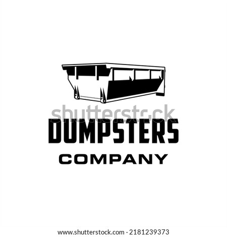 Dumpster company logo with elegant style design