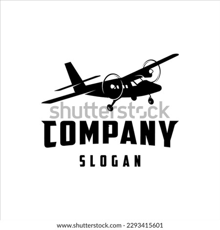 Aviation logo with simple style design