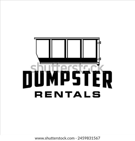 Dumpster rental services with a masculine style design