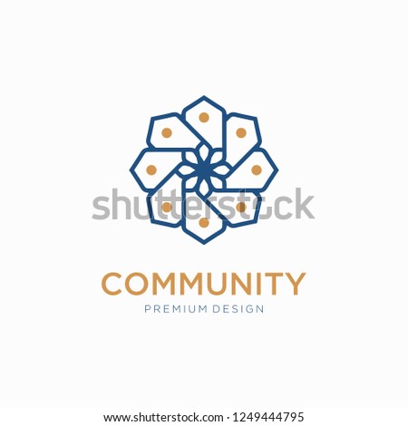 People connect logo, Communication ,family, Social Care, Kids, Sports, vector symbolic marks.