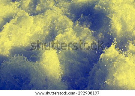 High stream sea foam texture background with different point of view