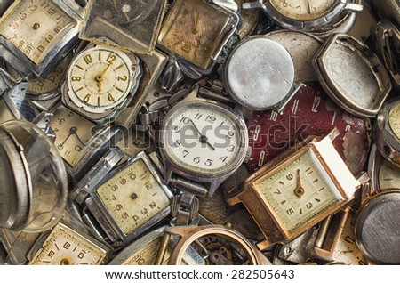 texture of the old clock,a lot of old clock