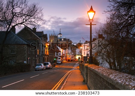 Abingdon, UK - January 19 2012: Abingdon town near Oxford city, UK.