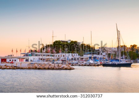 Athens, Greece - August 27 2015: Boats at the yacht club in Mikrolimano marina in Athens, Greece