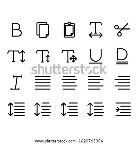 Editing text icon set include text, bold, edit,design,document, copy,paste,horizontal,editor,cut,scissor,vertical, move, arrow,underline,italic,font,justify,center,align,left,right,spacing,increase,