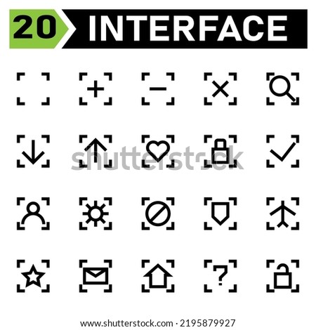 Interface icon include blank, square, interface, plus, add, new, open, minus, delete, remove, cross, close, search, looking, find, zoom, magnifying, download, arrow, down, upload, up, hearth, like