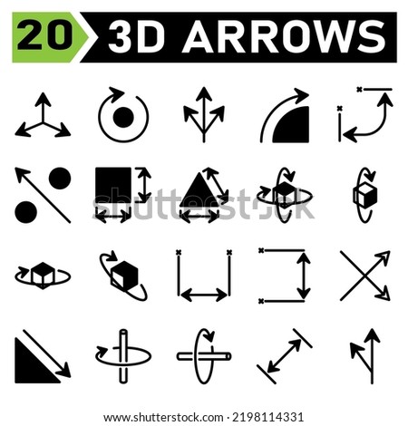 Arrows icon set include orientation, arrows, direction, pointer, rotate, right, update, triple, turning, navigated, angle, degrees, dimension, increase, percentage, profit, square, distance