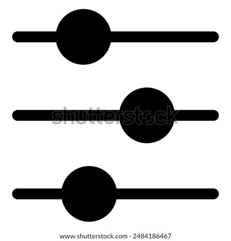 filter glyph icon isolated on white background