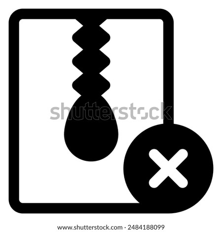 delete glyph icon vector illustration isolated on white background