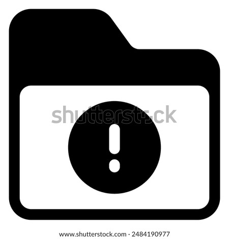 error glyph icon vector illustration isolated on white background