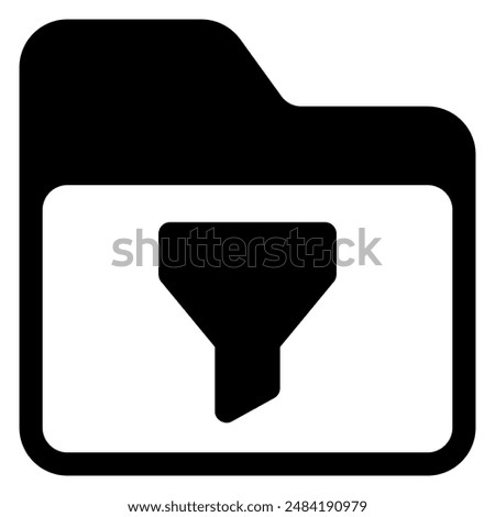 filter glyph icon vector illustration isolated on white background