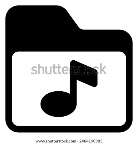 music glyph icon vector illustration isolated on white background