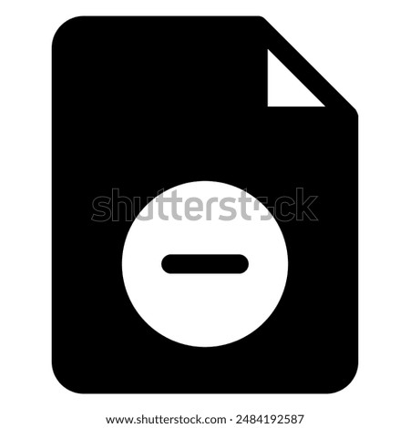 delete glyph icon vector illustration isolated on white background