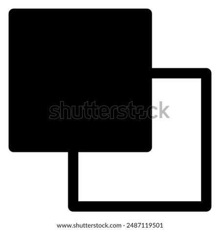 copy glyph icon vector illustration isolated on white background