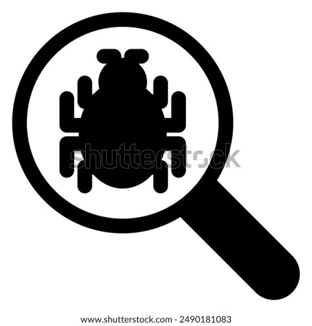 search glyph icon vector illustration isolated on white background