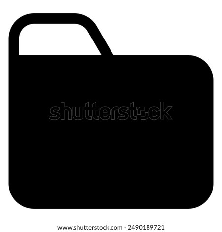 folder glyph icon vector illustration isolated on white background