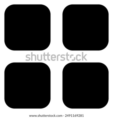 grid glyph icon vector illustration isolated on white background