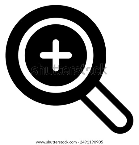 search glyph icon vector illustration isolated on white background