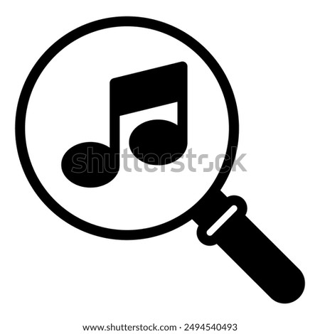 search glyph icon vector illustration isolated on white background